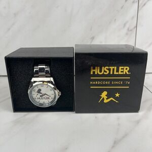 NEW Game Time Men's Silver Hustler Watch TXT Series Sitting Lady Logo